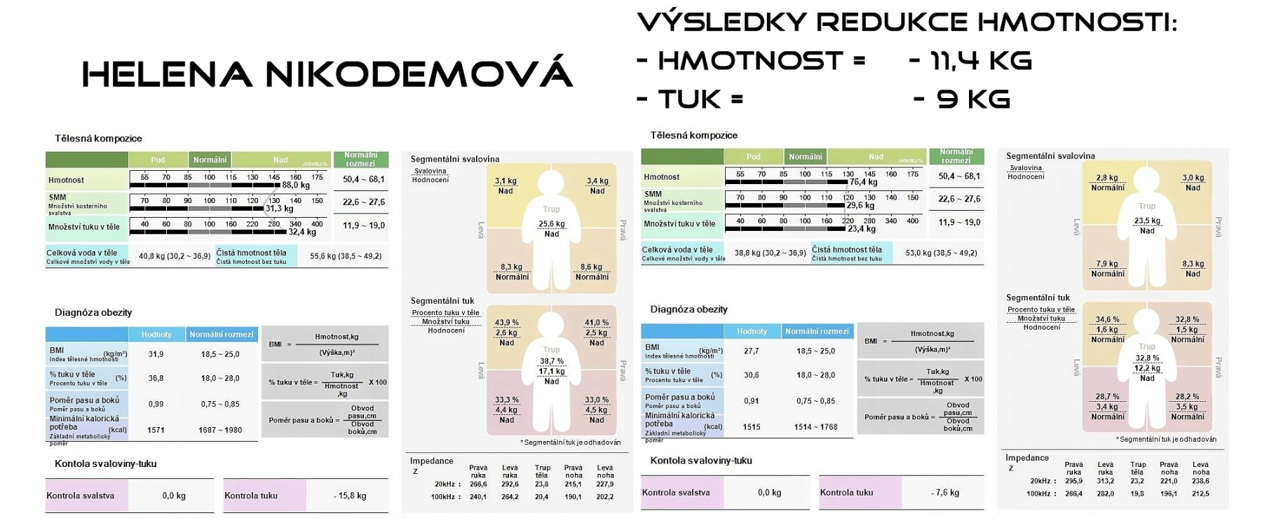 Helena Nikodemová (57 let) - výsledky