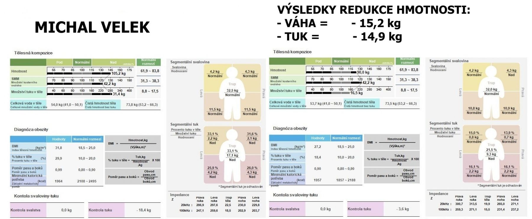 MICHAL VELEK - výsledky